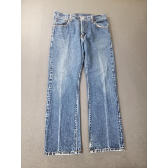 Levi's Other - Levis 517 Jeans Mens 34x30 Blue Denim Bootcut Five Pocket Zip Fly Classic Fit